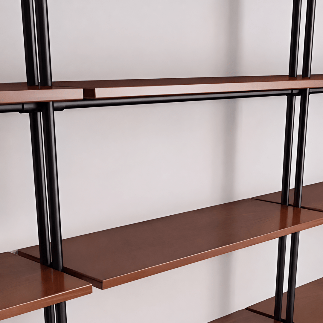 ANVIL Rustic Industrial Wall-Mounted Bookshelf - Exclusivia