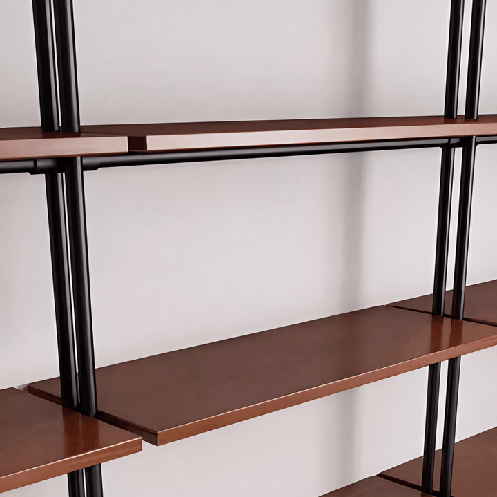 ANVIL Rustic Industrial Wall-Mounted Bookshelf - Exclusivia