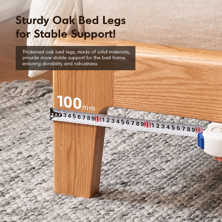 Nordal Oak Platform Bed