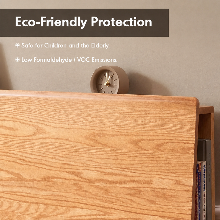 Nordal Oak Platform Bed