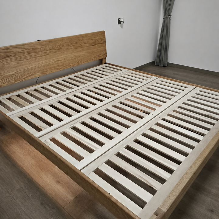 Nordal Oak Platform Bed