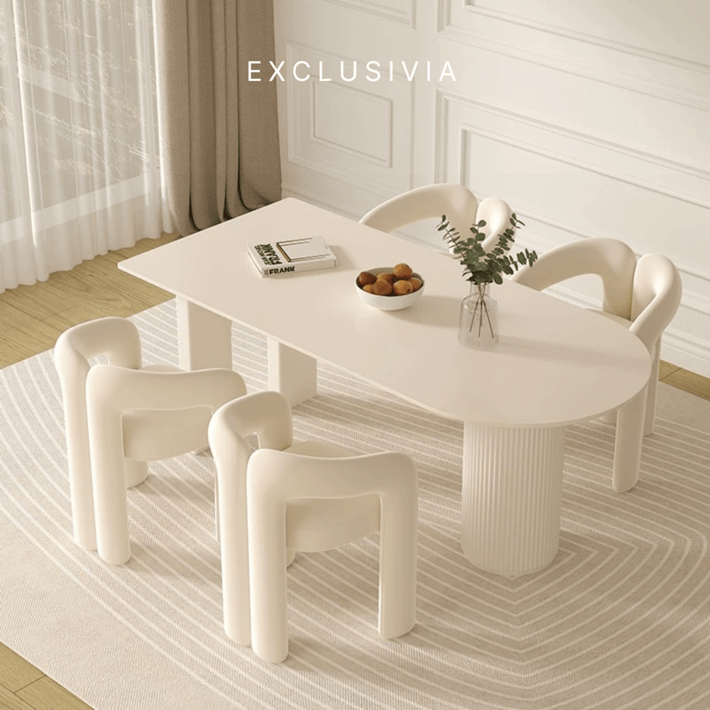 ARCO Half - Moon Dining Table & Chair Set - Exclusivia
