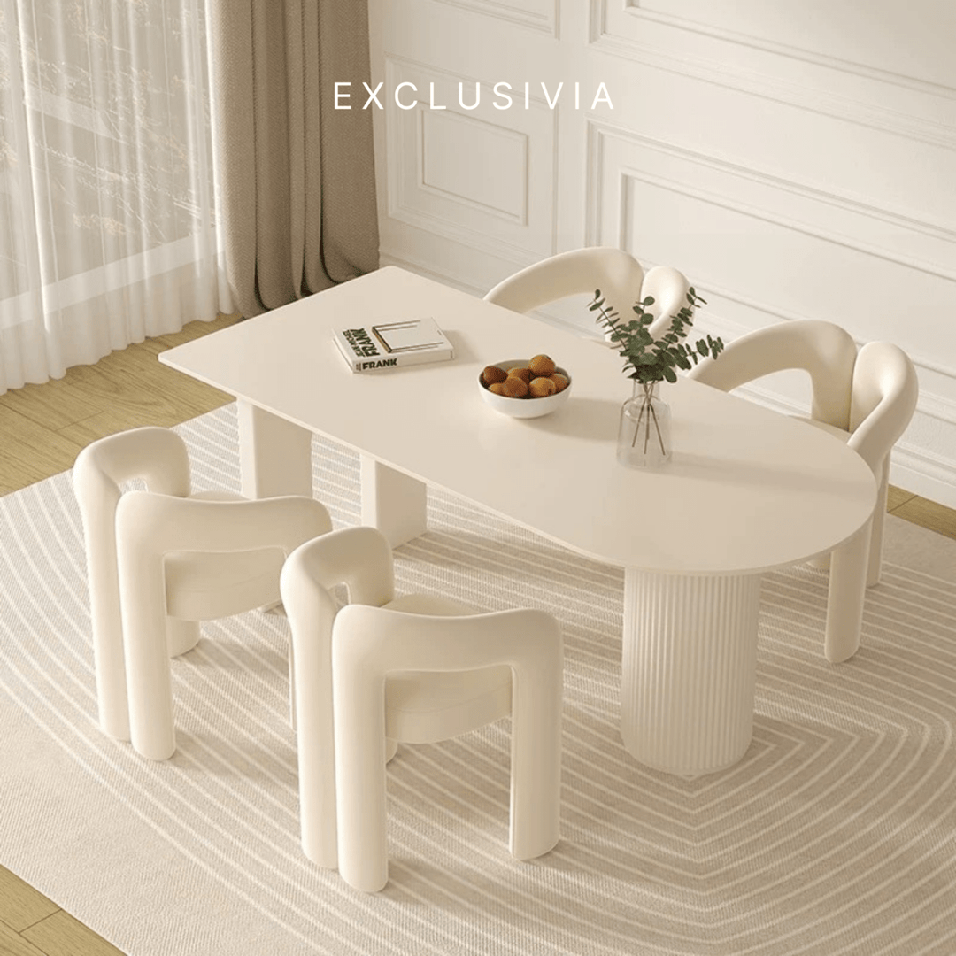 ARCO Half - Moon Dining Table & Chair Set - Exclusivia