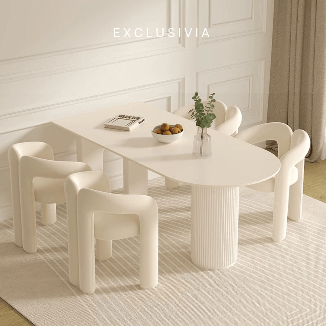 ARCO Half - Moon Dining Table & Chair Set - Exclusivia