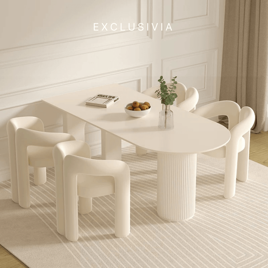 ARCO Half - Moon Dining Table & Chair Set - Exclusivia