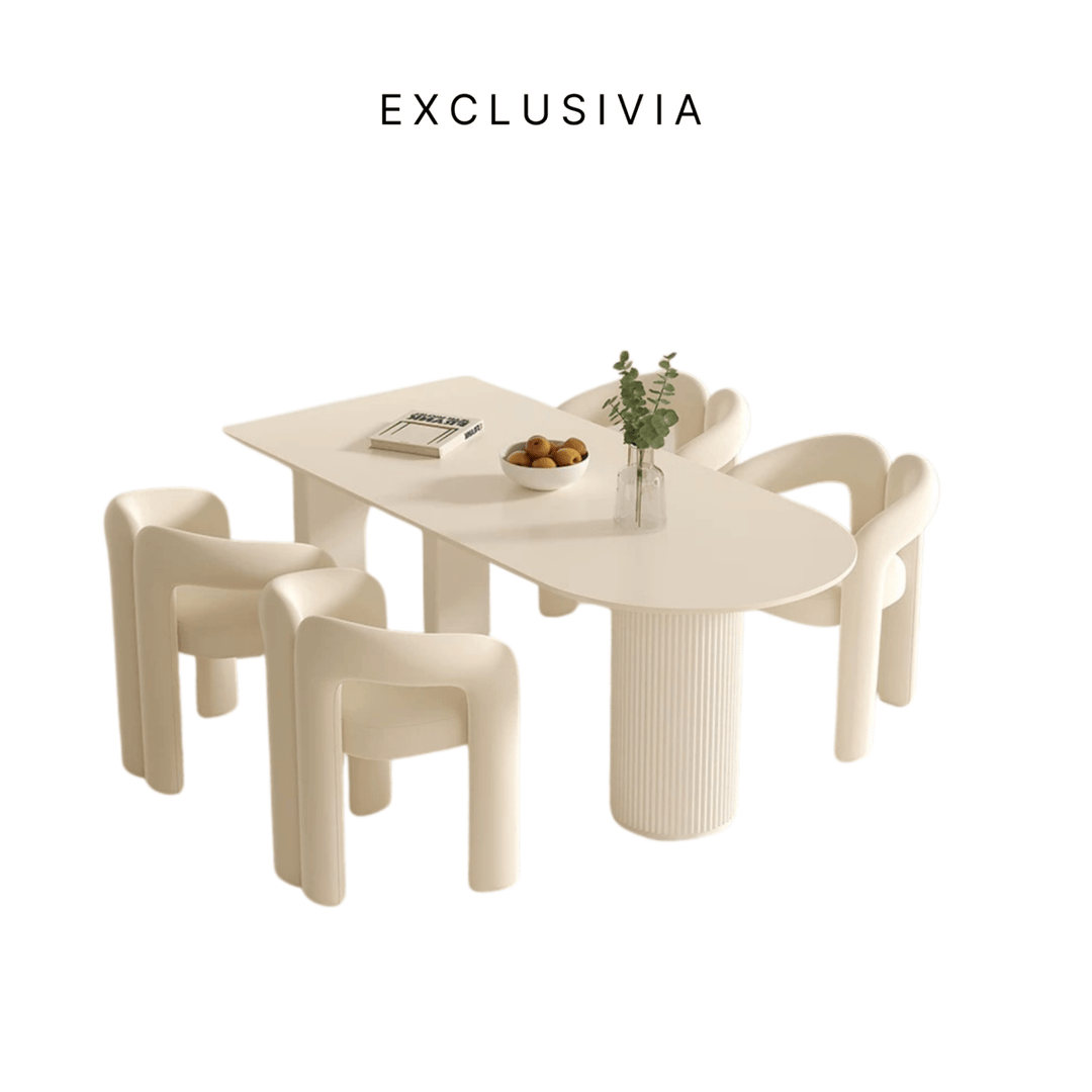 ARCO Half - Moon Dining Table & Chair Set - Exclusivia