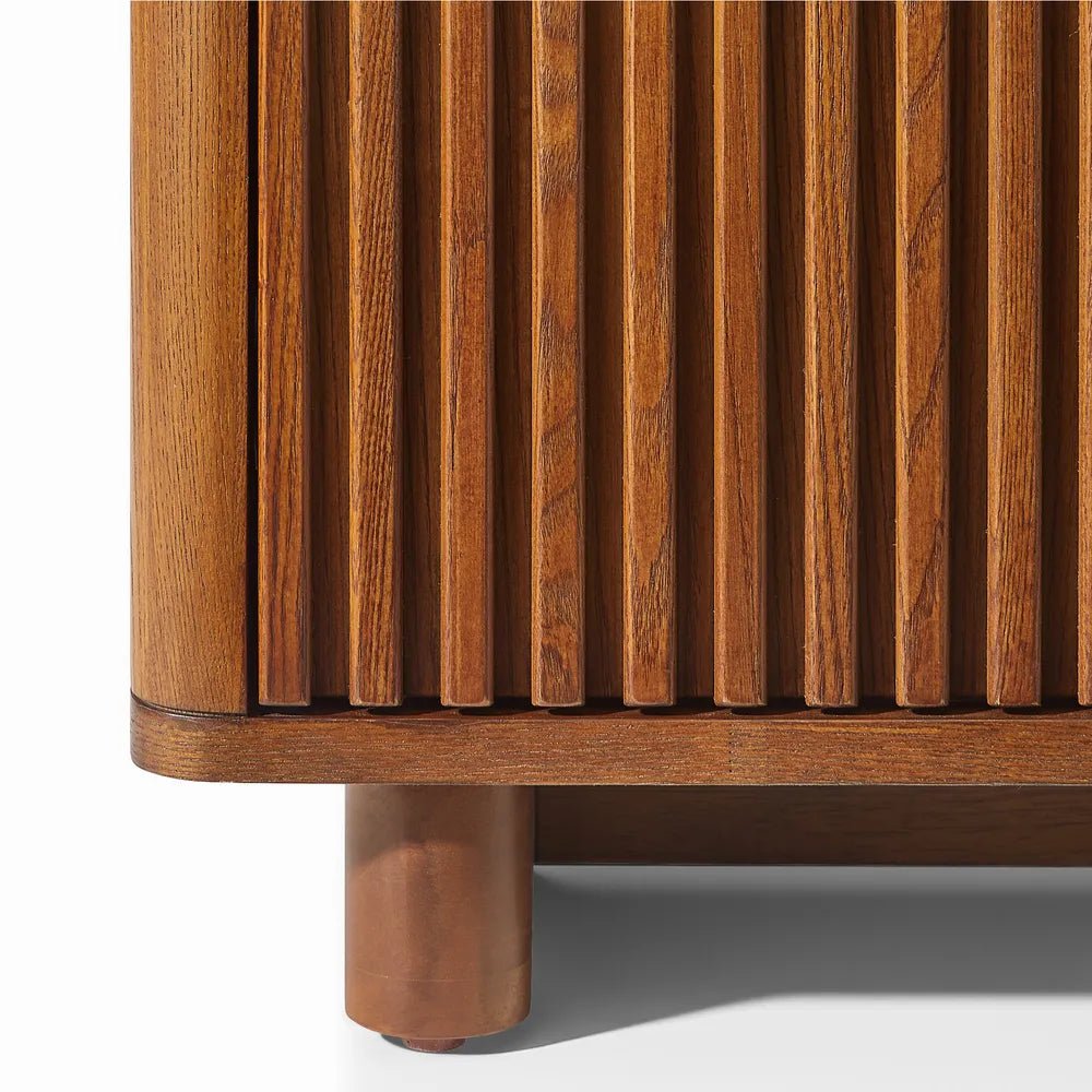 Arden 120 cm Ash Wood Shoe Cabinet - Exclusivia