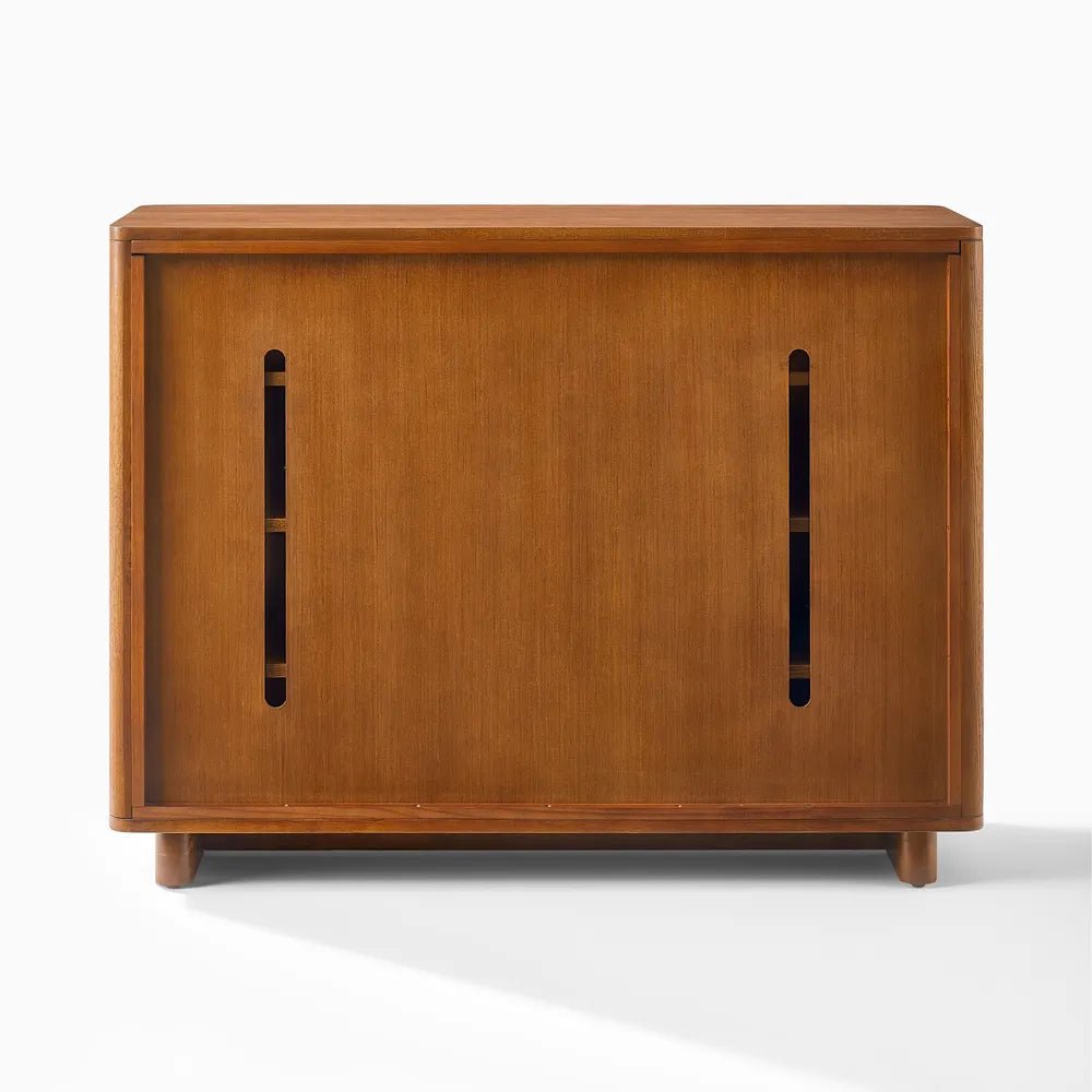 Arden 120 cm Ash Wood Shoe Cabinet - Exclusivia