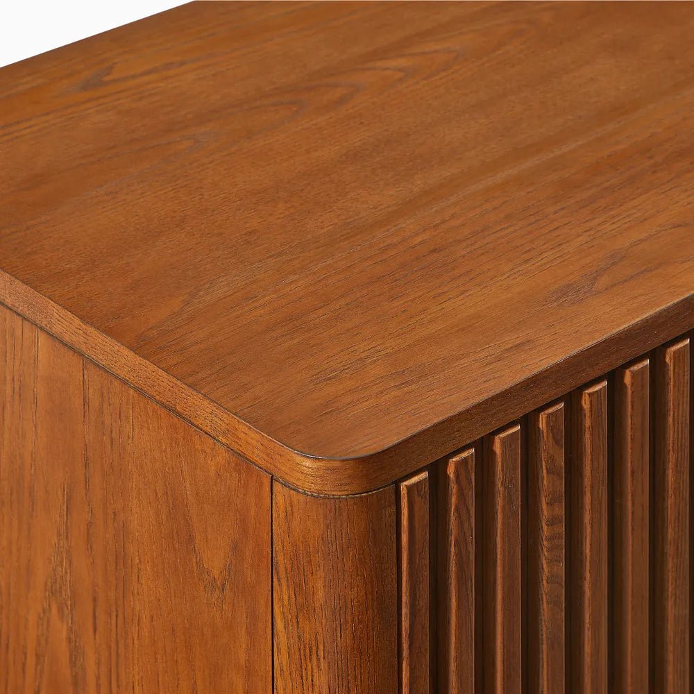 Arden 120 cm Ash Wood Shoe Cabinet - Exclusivia