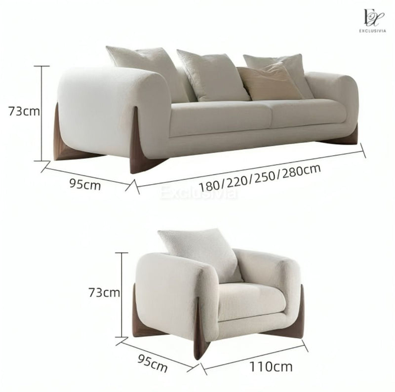 ARIAA Modern Boucle Sofa - Exclusivia