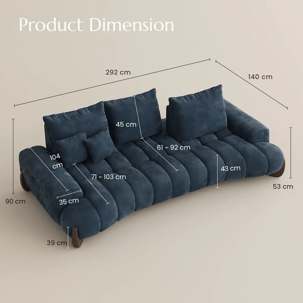 Arlo – Deep Lounge Mid - Century Sofa - Exclusivia