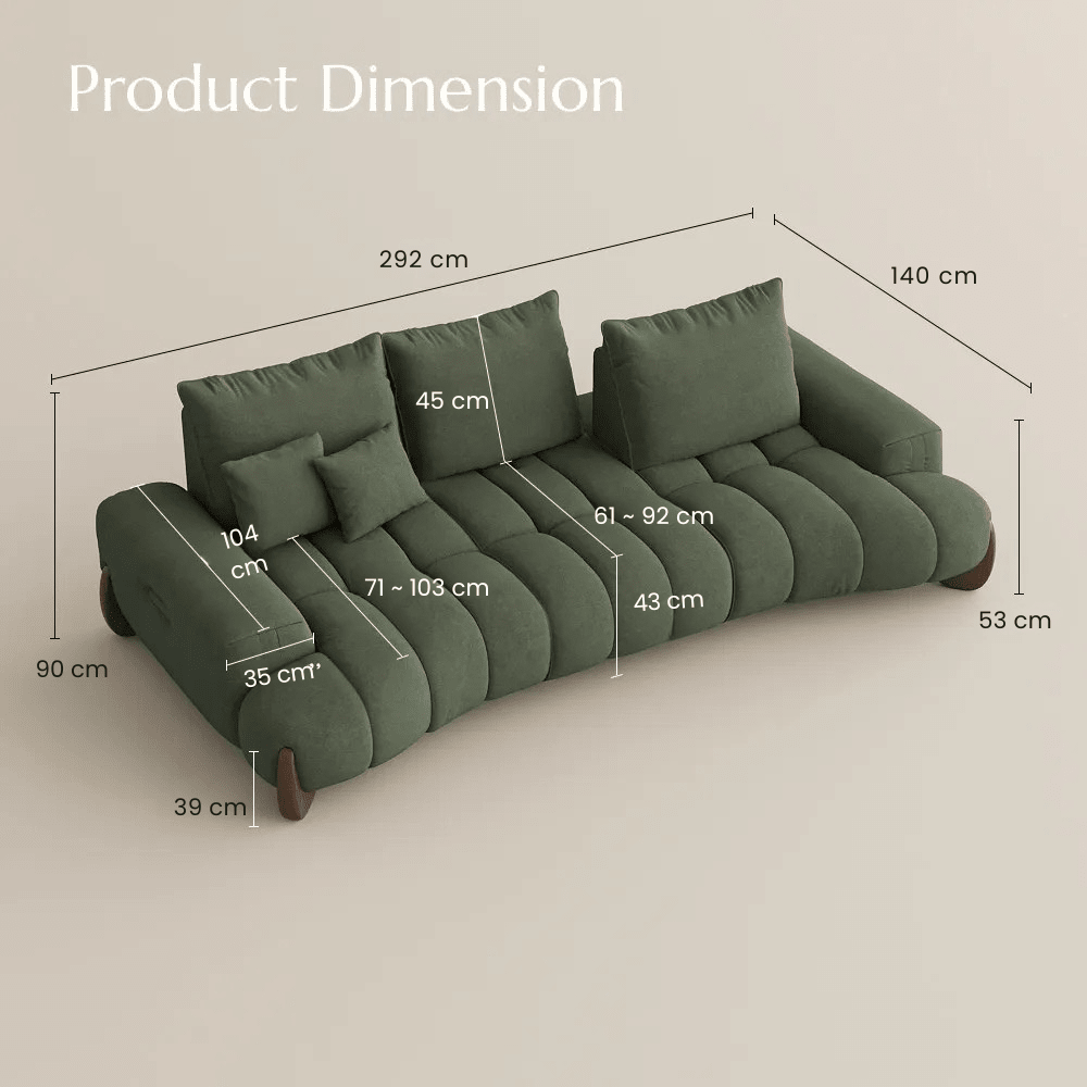 Arlo – Deep Lounge Mid - Century Sofa - Exclusivia