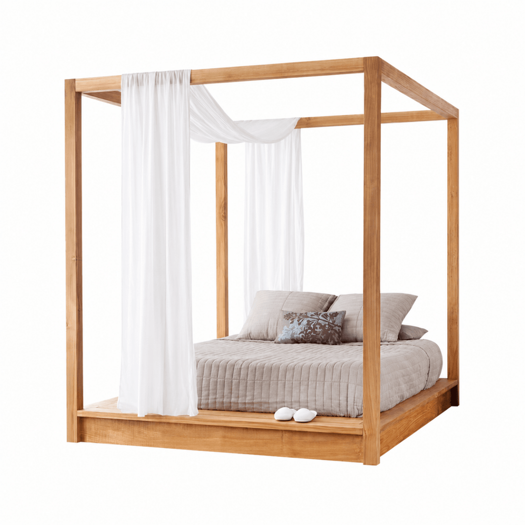Arven Solid Wood Canopy Bedframe - Exclusivia