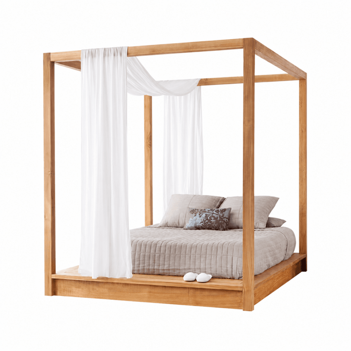 Arven Solid Wood Canopy Bedframe - Exclusivia