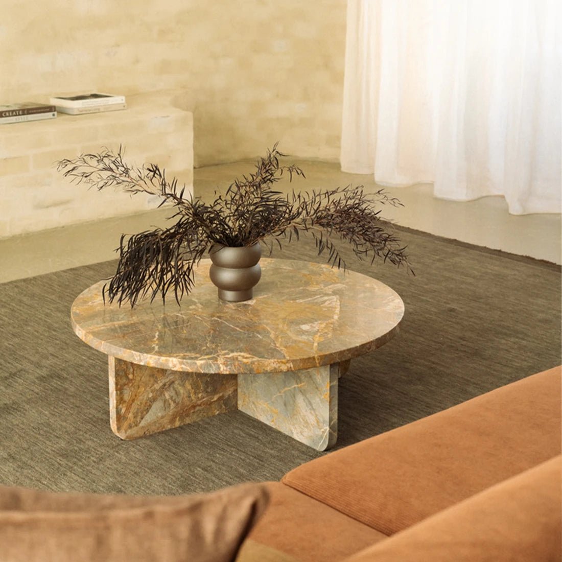 Atelier Marble Coffee Table, 100 cm - Exclusivia