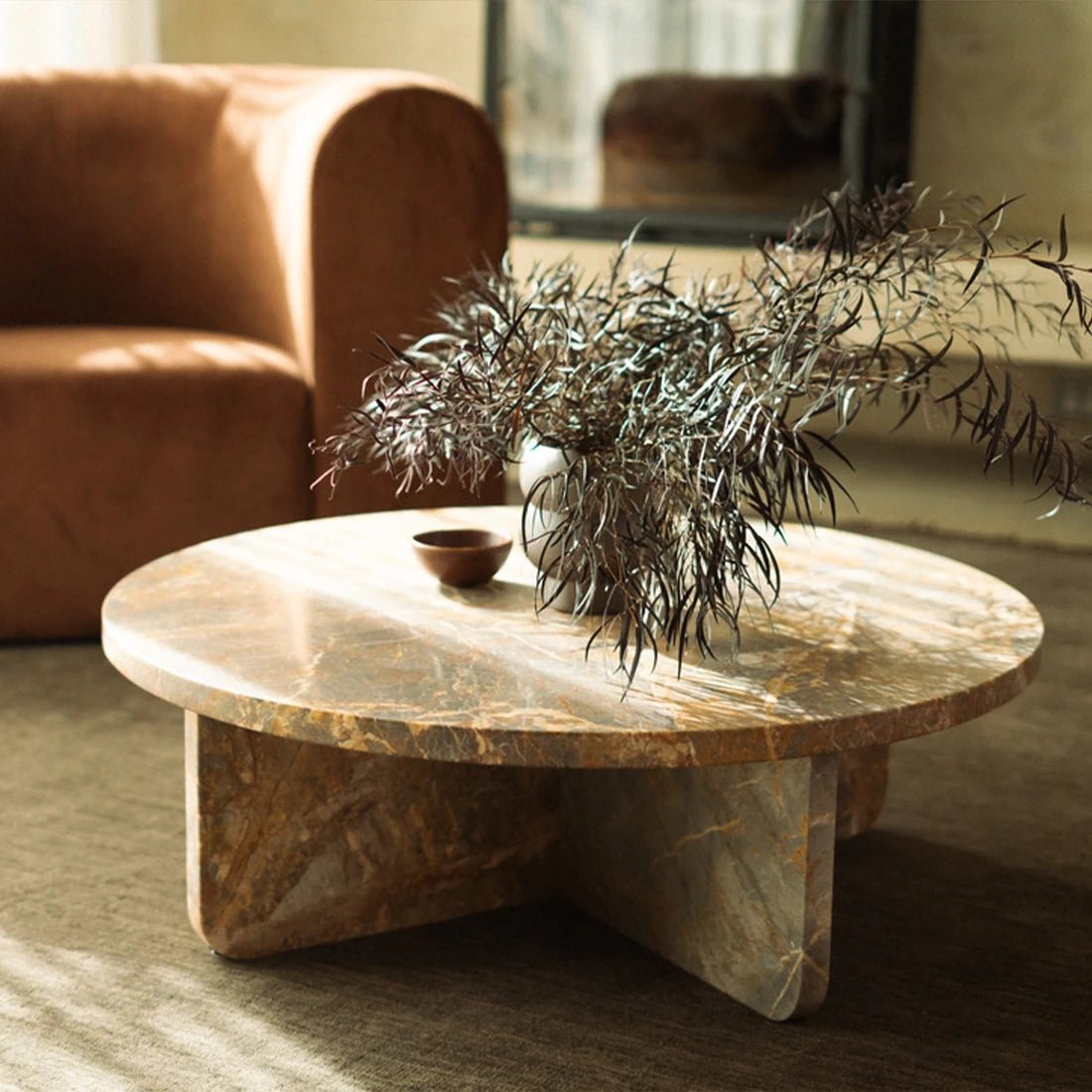 Atelier Marble Coffee Table, 100 cm - Exclusivia
