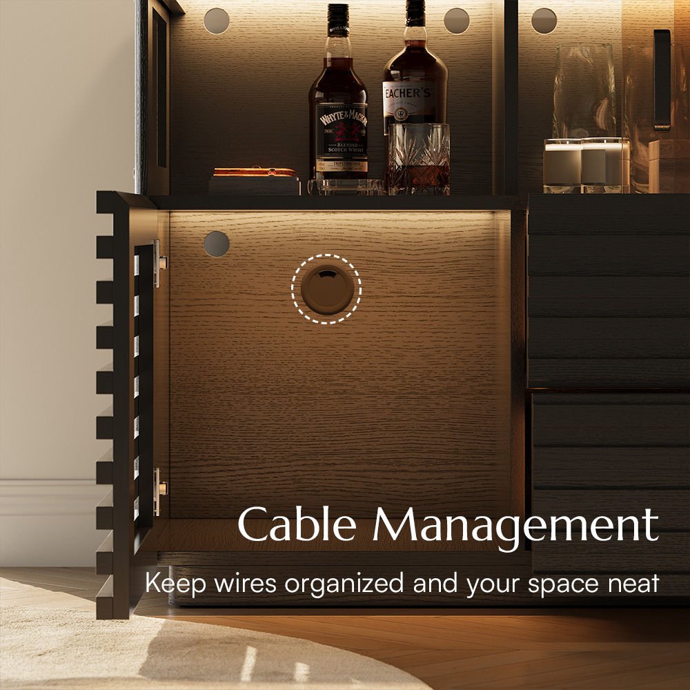 Atlas Mid - Century Slatted Storage Cabinet - Exclusivia