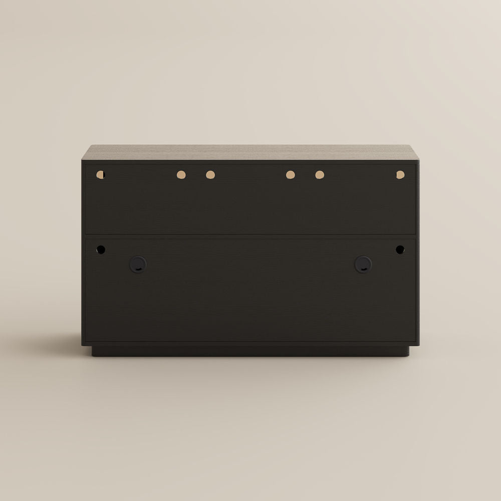 Atlas Mid - Century Slatted Storage Cabinet - Exclusivia