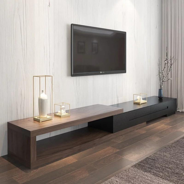 ATLAS Wood TV Console Minimalist - Exclusivia