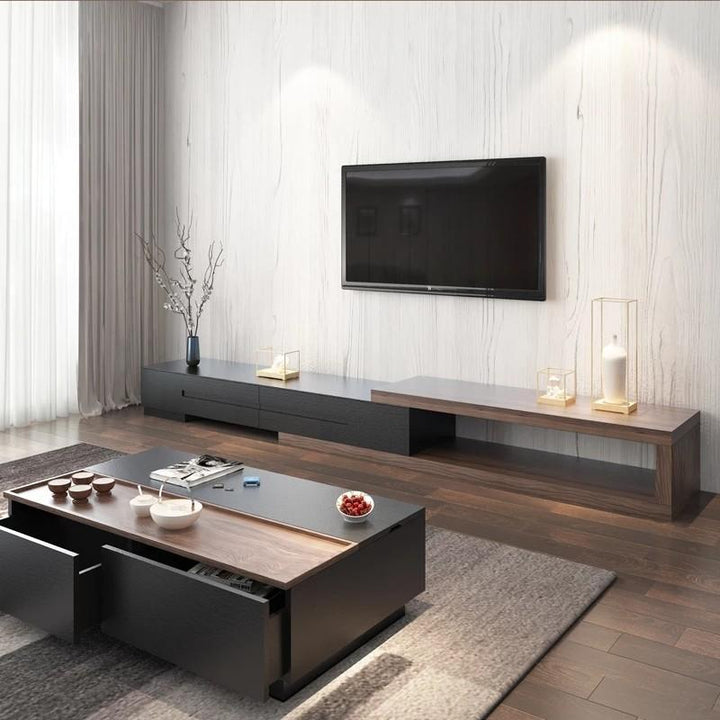 ATLAS Wood TV Console Minimalist - Exclusivia