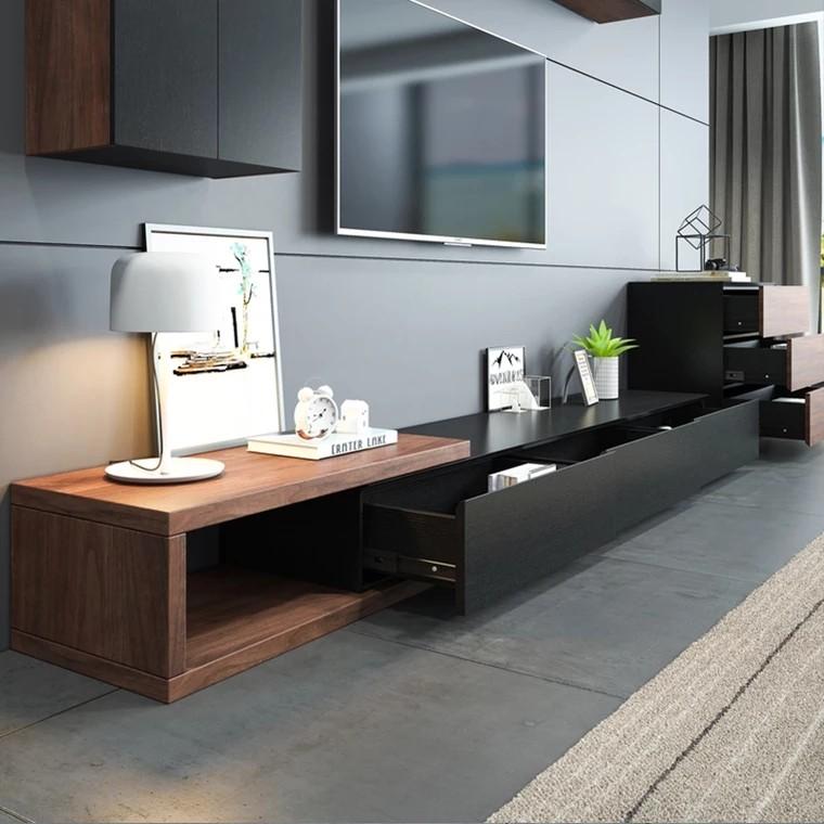 ATLAS Wood TV Console Minimalist - Exclusivia