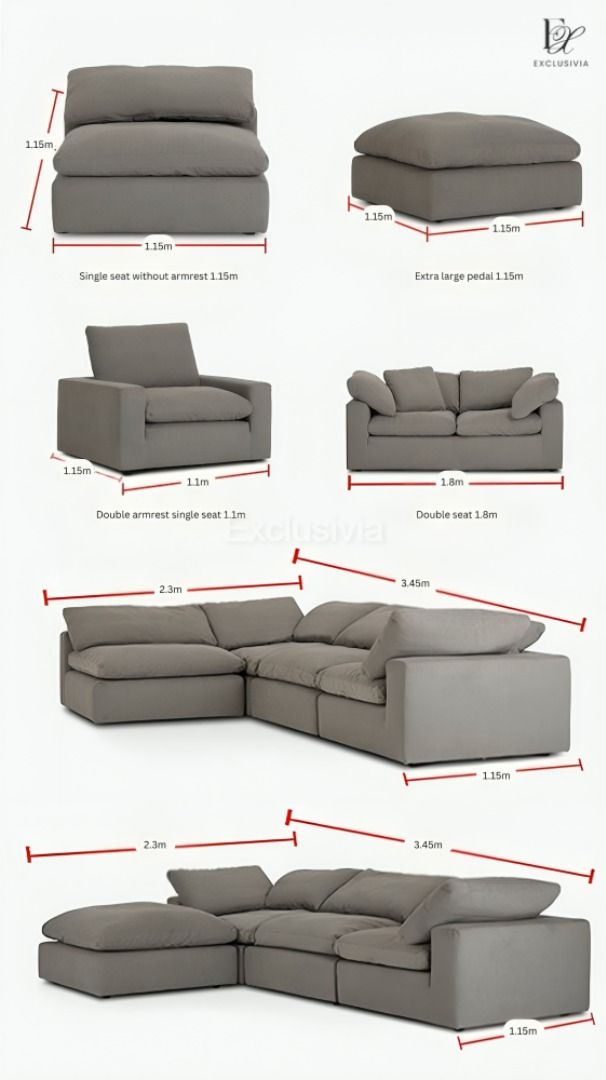 AUBREEY Modern L Shaped Sofa - Exclusivia