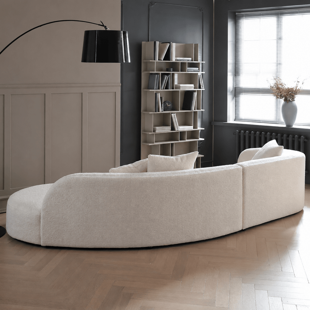 Aubrey Modern Boucle Chaise Sofa - Exclusivia