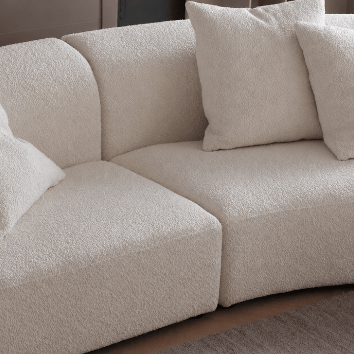 Aubrey Modern Boucle Chaise Sofa - Exclusivia