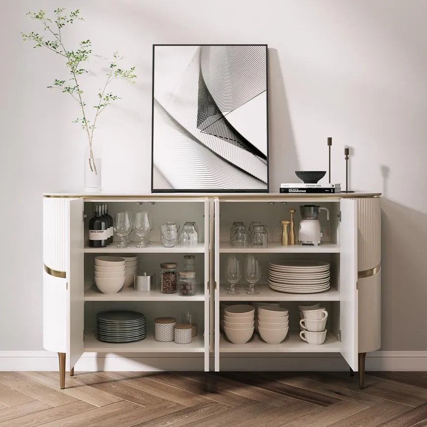 Aurelia 160 cm Sideboard with Sintered Stone Top - Exclusivia
