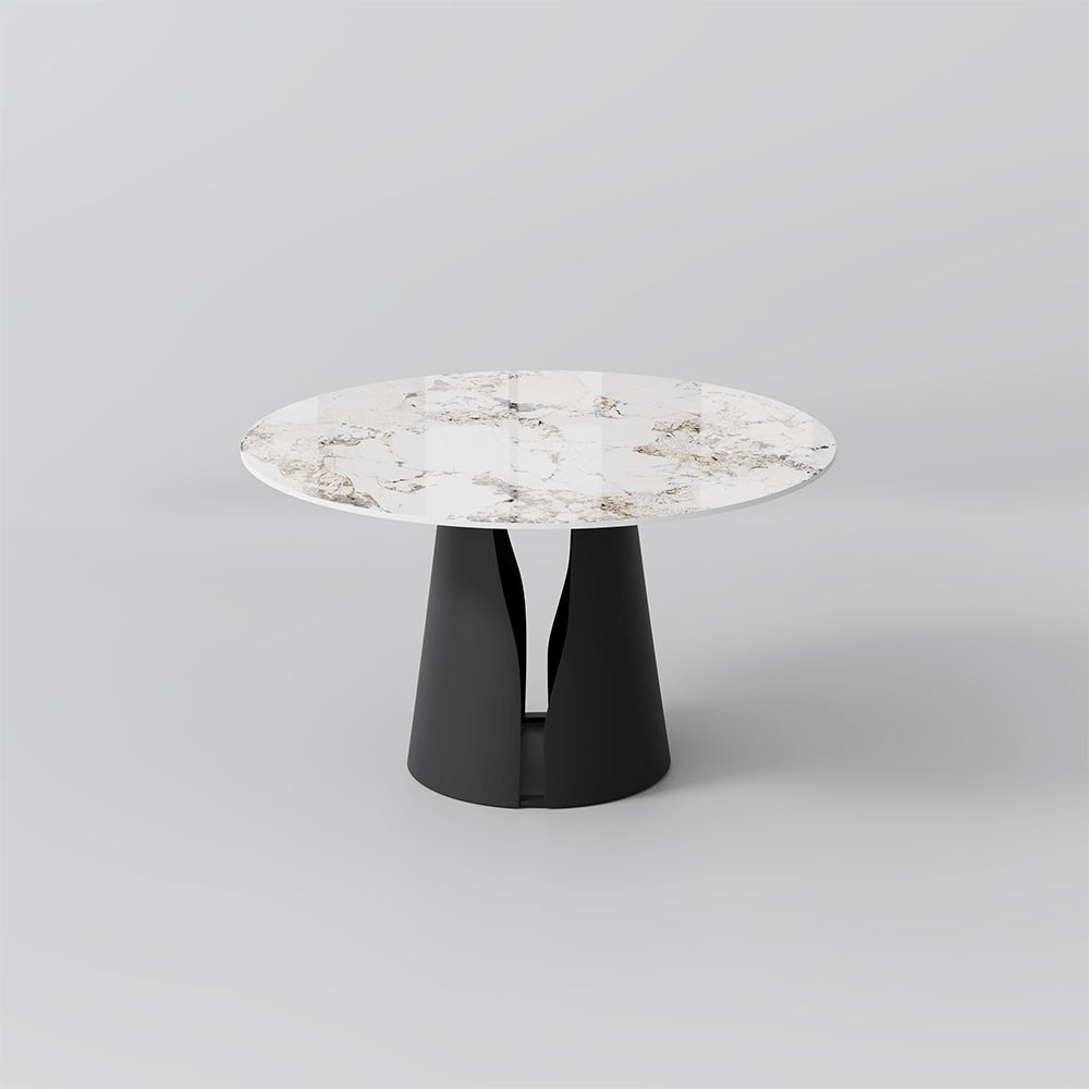 Aurelio Circa Gloss Sintered Stone Dining Table - Exclusivia