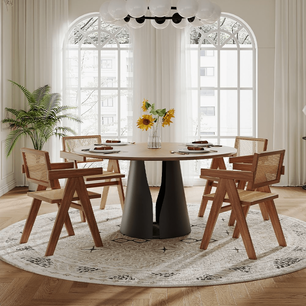 Aurelio Circa Gloss Sintered Stone Dining Table - Exclusivia