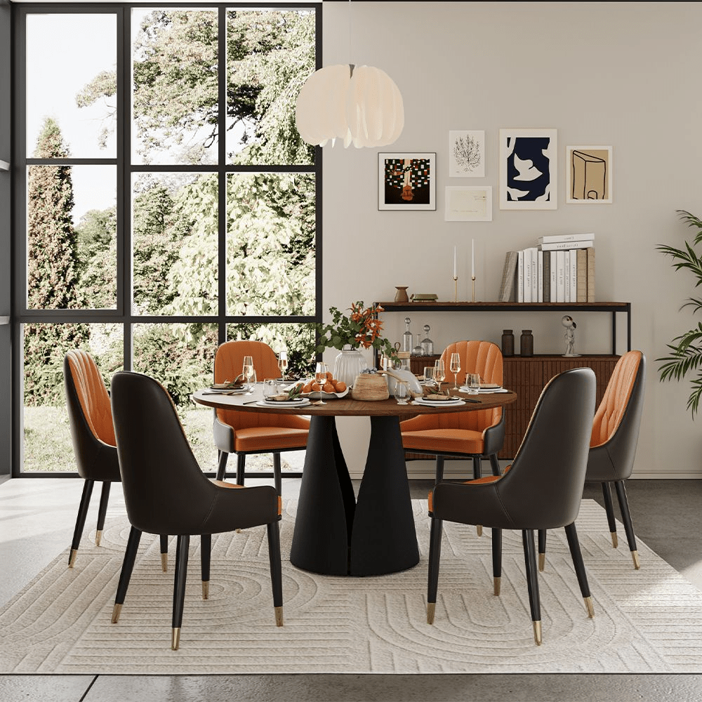 Aurelio Circa Gloss Sintered Stone Dining Table - Exclusivia