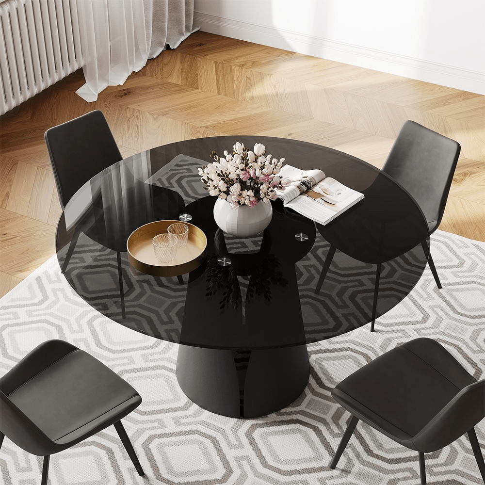 Aurelio Circa Gloss Sintered Stone Dining Table - Exclusivia