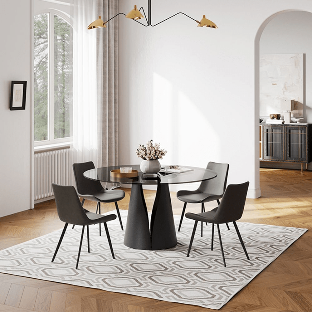 Aurelio Circa Gloss Sintered Stone Dining Table - Exclusivia