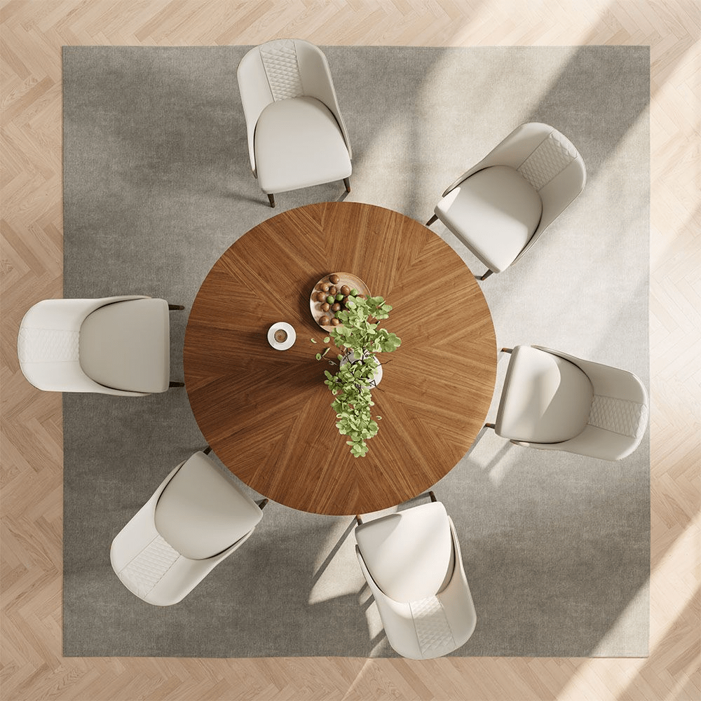 Aurelio Circa Gloss Sintered Stone Dining Table - Exclusivia