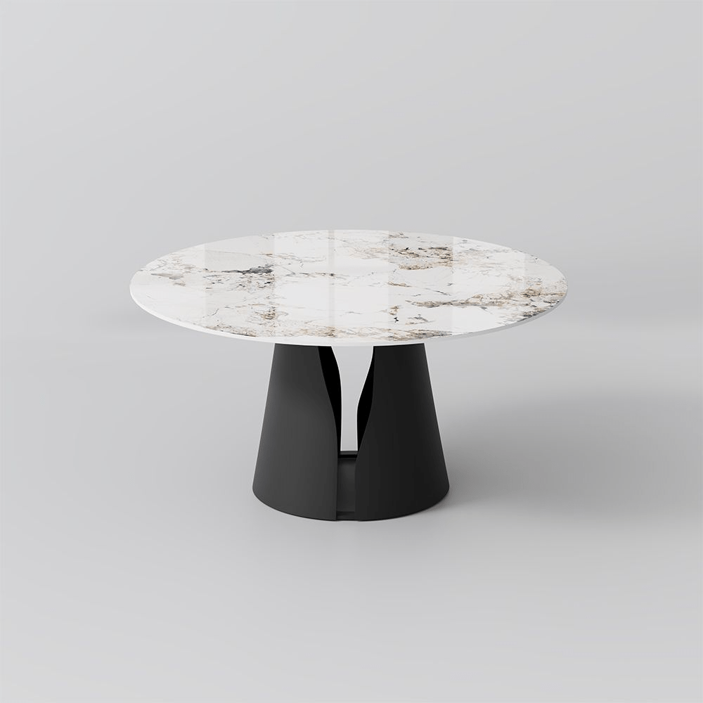 Aurelio Circa Gloss Sintered Stone Dining Table - Exclusivia