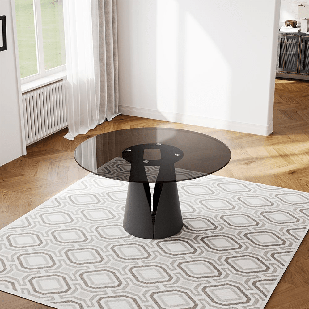 Aurelio Circa Gloss Sintered Stone Dining Table - Exclusivia