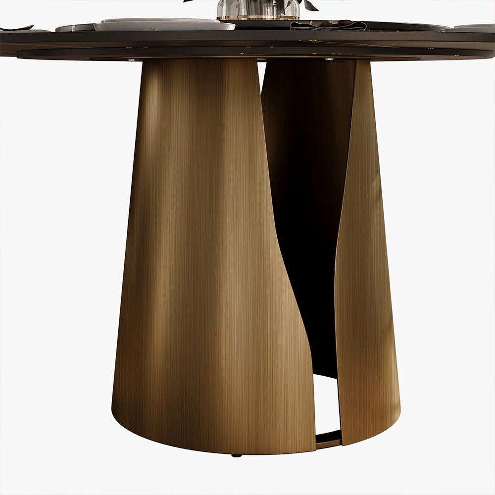Aurelio Circa Gloss Sintered Stone Dining Table - Exclusivia