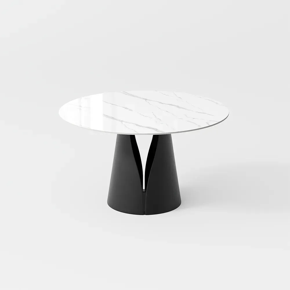 Aurelio Circa Gloss Sintered Stone Dining Table - Exclusivia