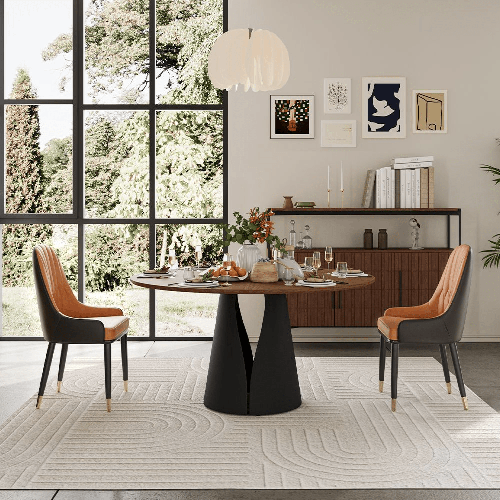 Aurelio Circa Gloss Sintered Stone Dining Table - Exclusivia