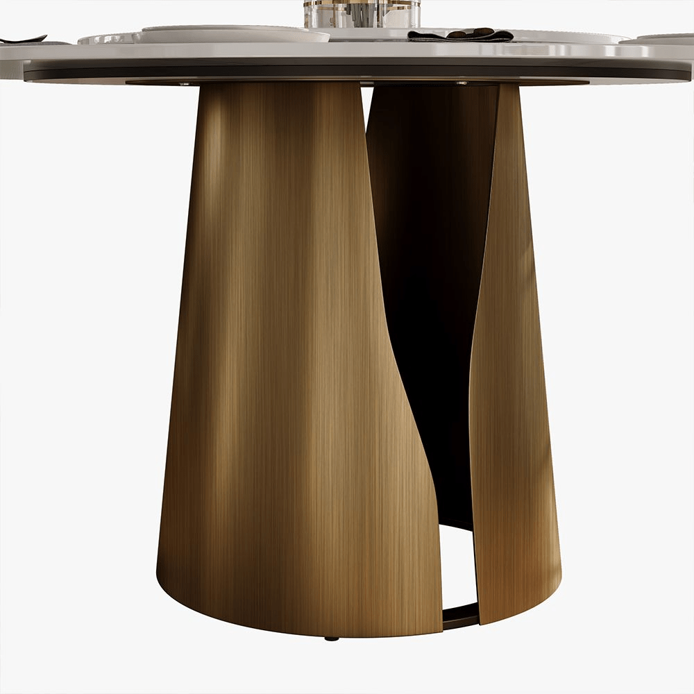 Aurelio Circa Gloss Sintered Stone Dining Table - Exclusivia
