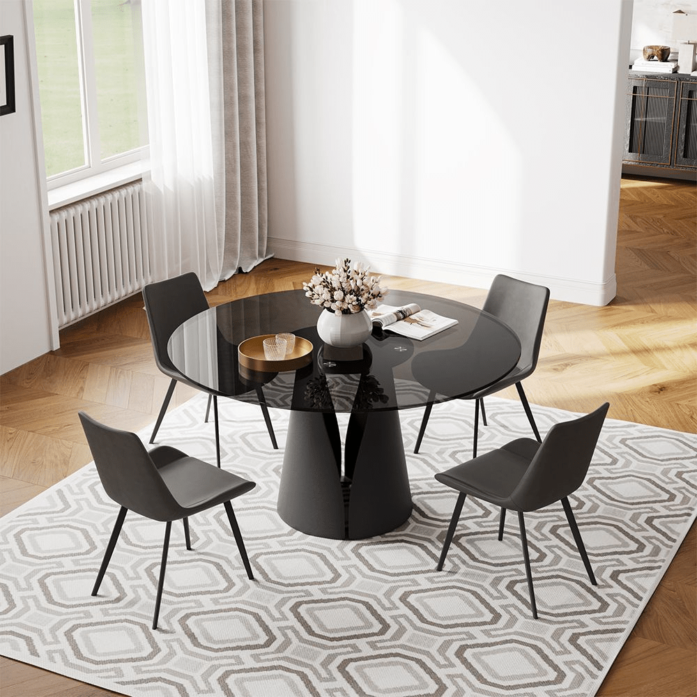 Aurelio Circa Gloss Sintered Stone Dining Table - Exclusivia