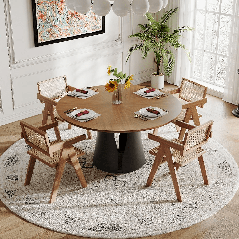 Aurelio Circa Gloss Sintered Stone Dining Table - Exclusivia