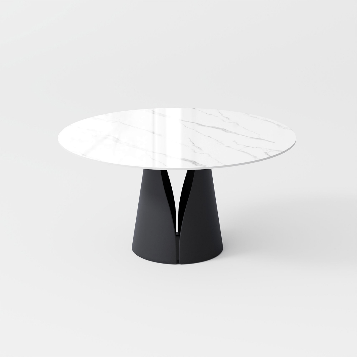 Aurelio Circa Gloss Sintered Stone Dining Table - Exclusivia