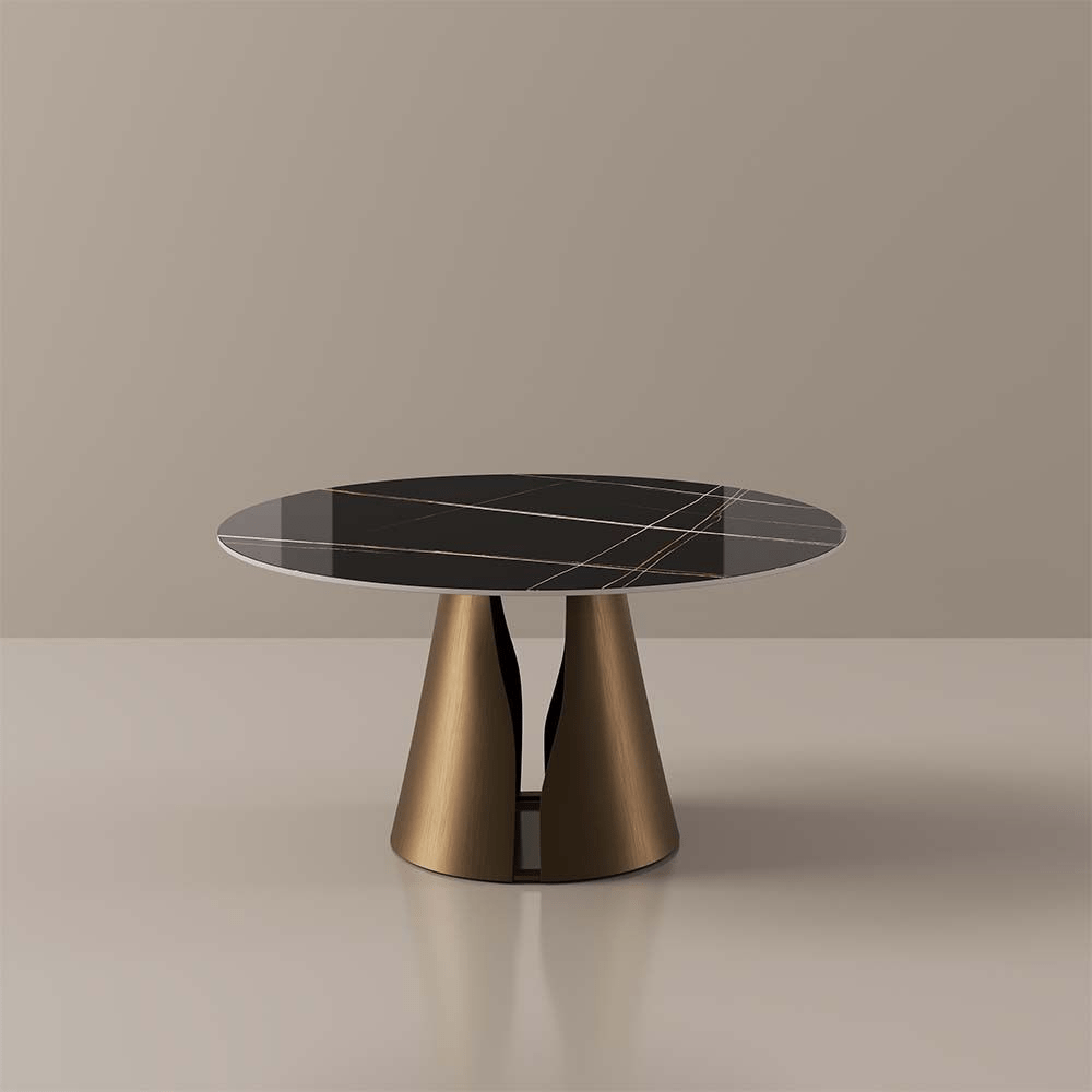 Aurelio Circa Gloss Sintered Stone Dining Table - Exclusivia