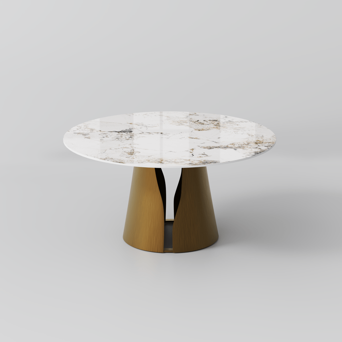 Aurelio Circa Gloss Sintered Stone Dining Table - Exclusivia