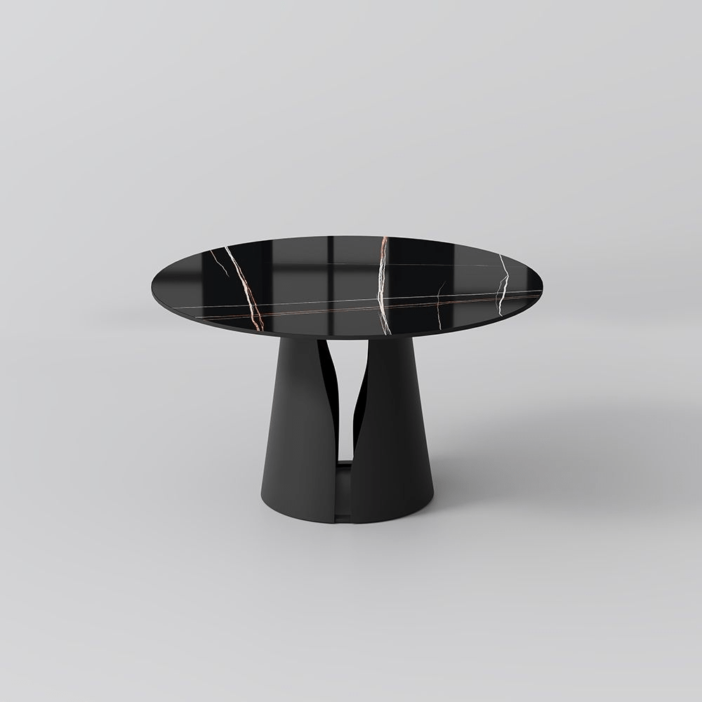 Aurelio Circa Gloss Sintered Stone Dining Table - Exclusivia