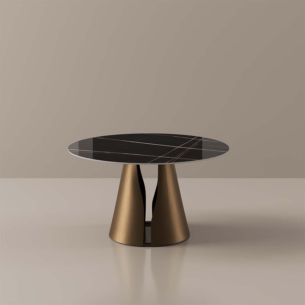 Aurelio Circa Gloss Sintered Stone Dining Table - Exclusivia