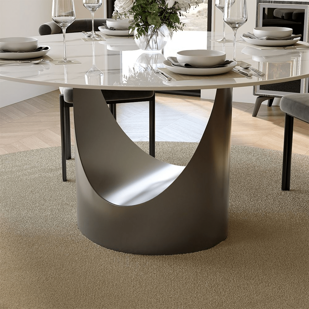 Aurelio Luxe Round Sintered Stone Dining Table - Exclusivia