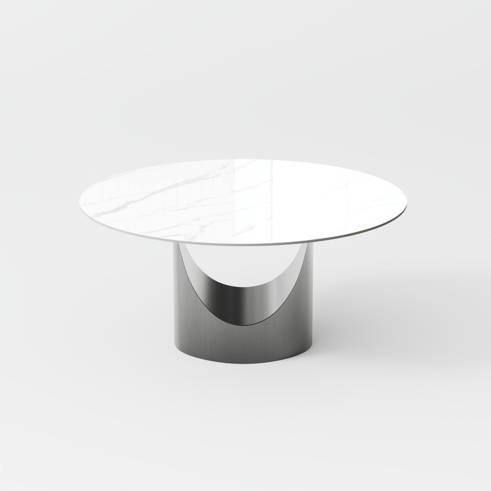 Aurelio Luxe Round Sintered Stone Dining Table - Exclusivia